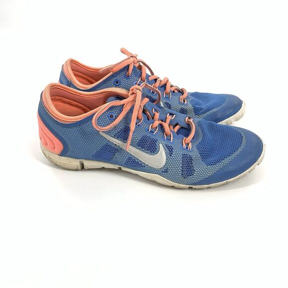 Nike Bionic Athletic Running Sneakers Size 7 Womens Bright Blue Orange Workout - Picture 1 of 7